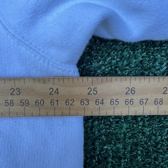 VTG Nautica Hoodie Mens XL White Striped Full Zip Skater Boxy Spellout 90s Y2K - Picture 5 of 12